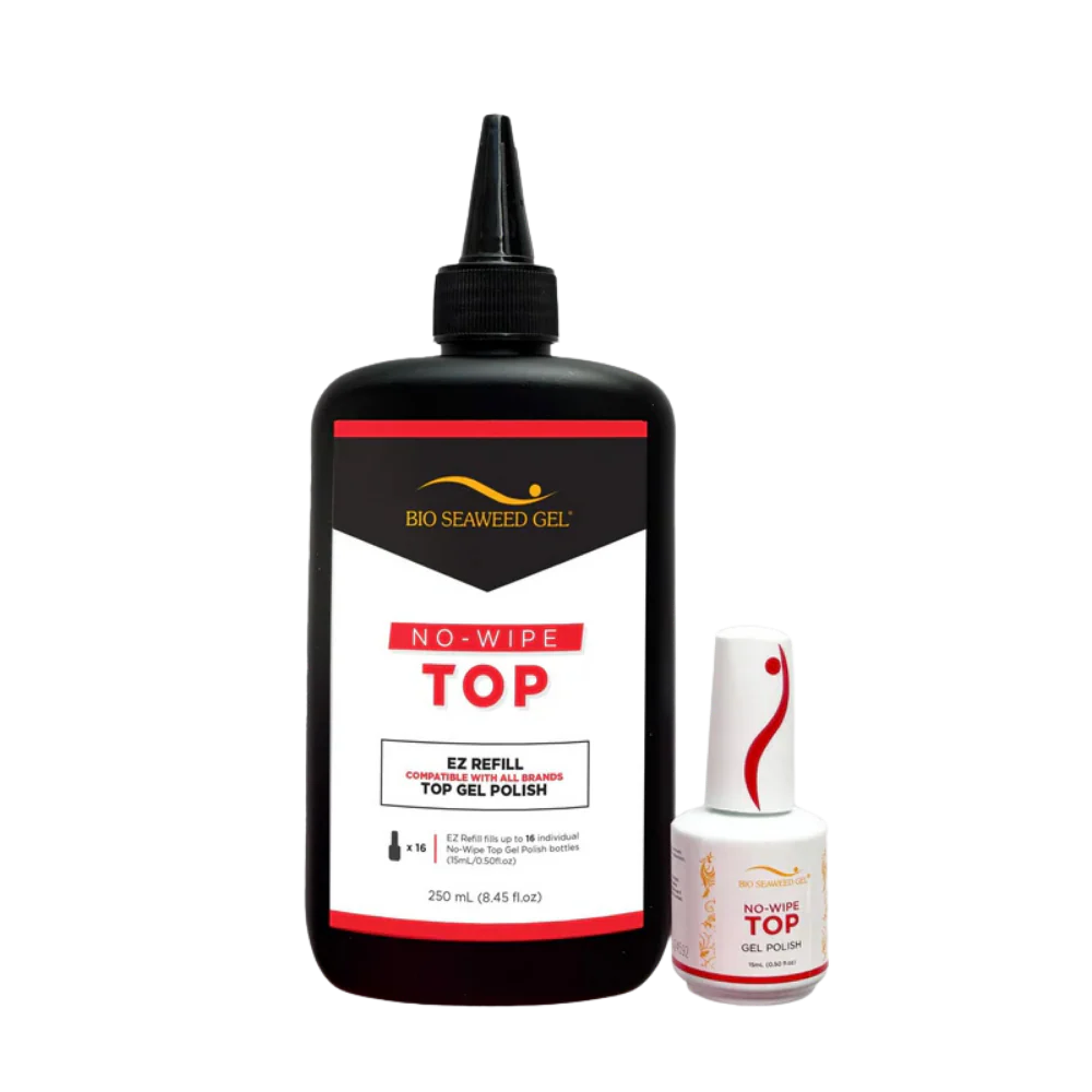 Bio Seaweed No-Wipe Top Gel Polish EZ Refill Kit
