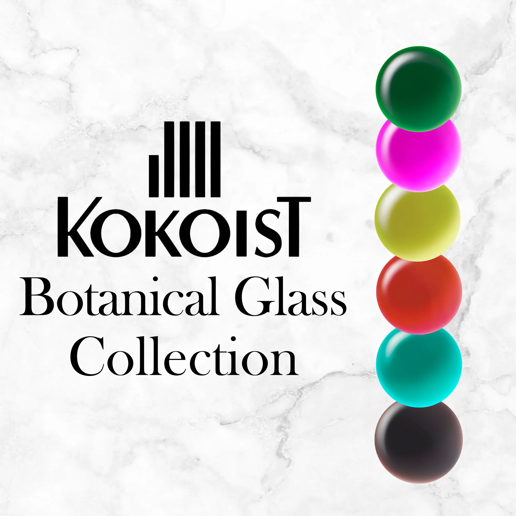 Botanical Clear Glass Series - Kokoist Colour Collection E-284 > E-289