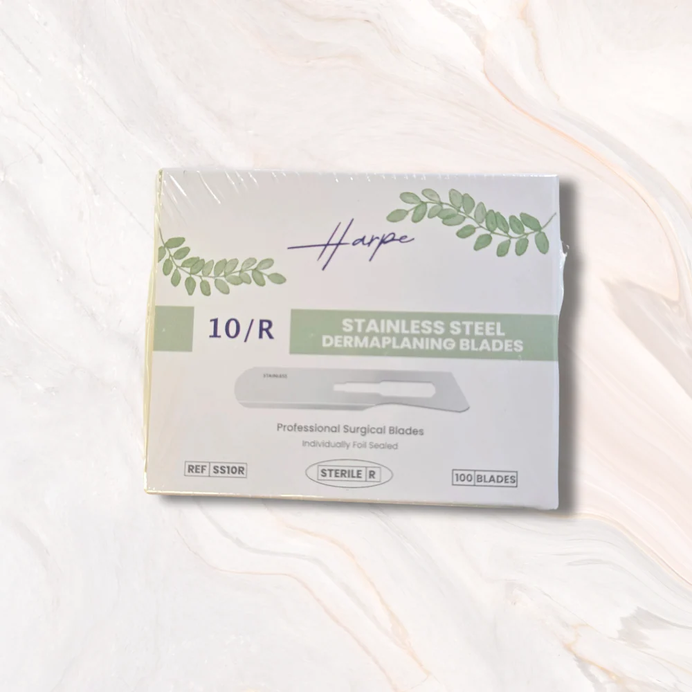 Harpe 10R Stainless Steel Dermaplaning Scalpel Blades
