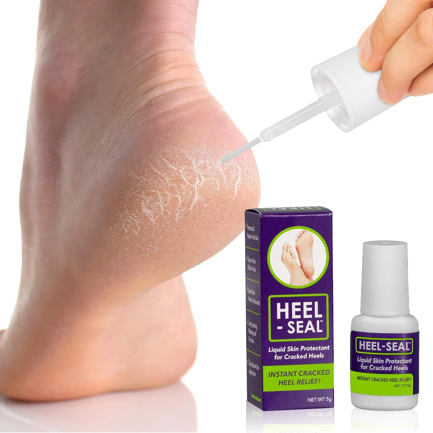 Heel Seal - Liquid Skin Protectant for Cracked Heels - Image 2