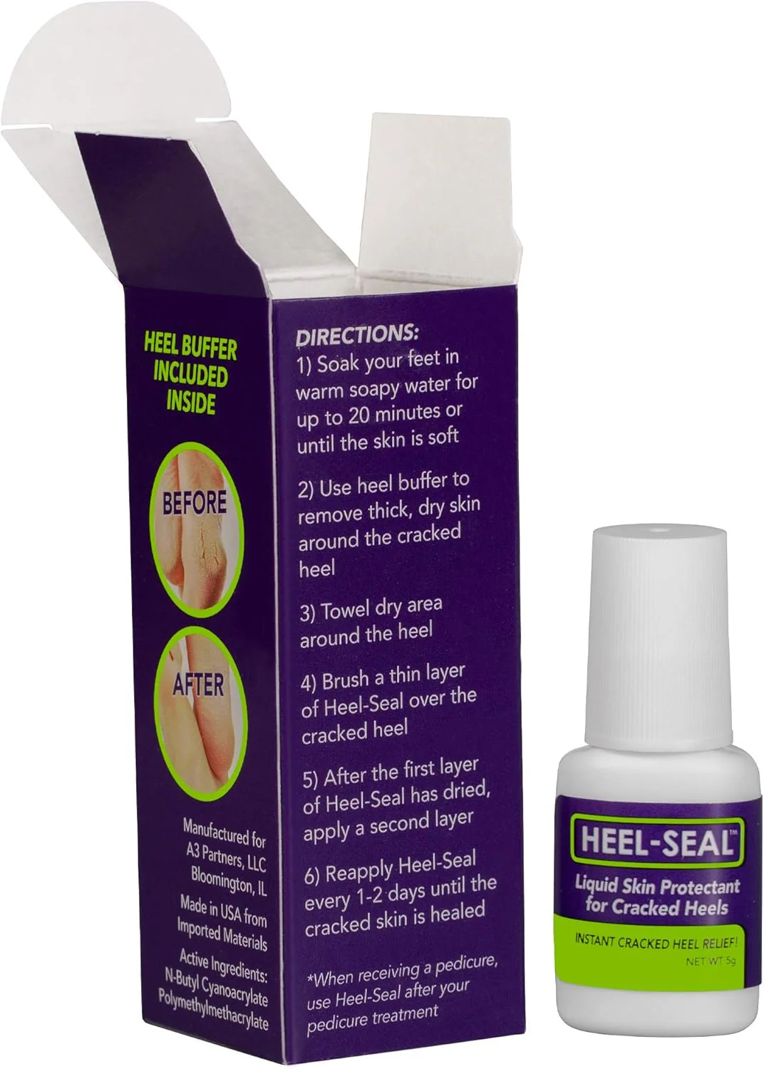 Heel Seal - Liquid Skin Protectant for Cracked Heels - Image 3