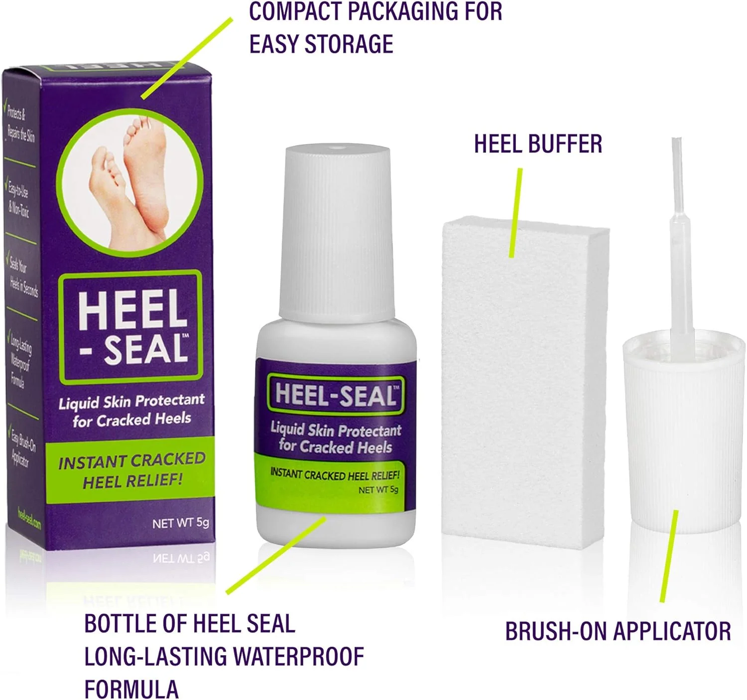 Heel Seal - Liquid Skin Protectant for Cracked Heels - Image 4