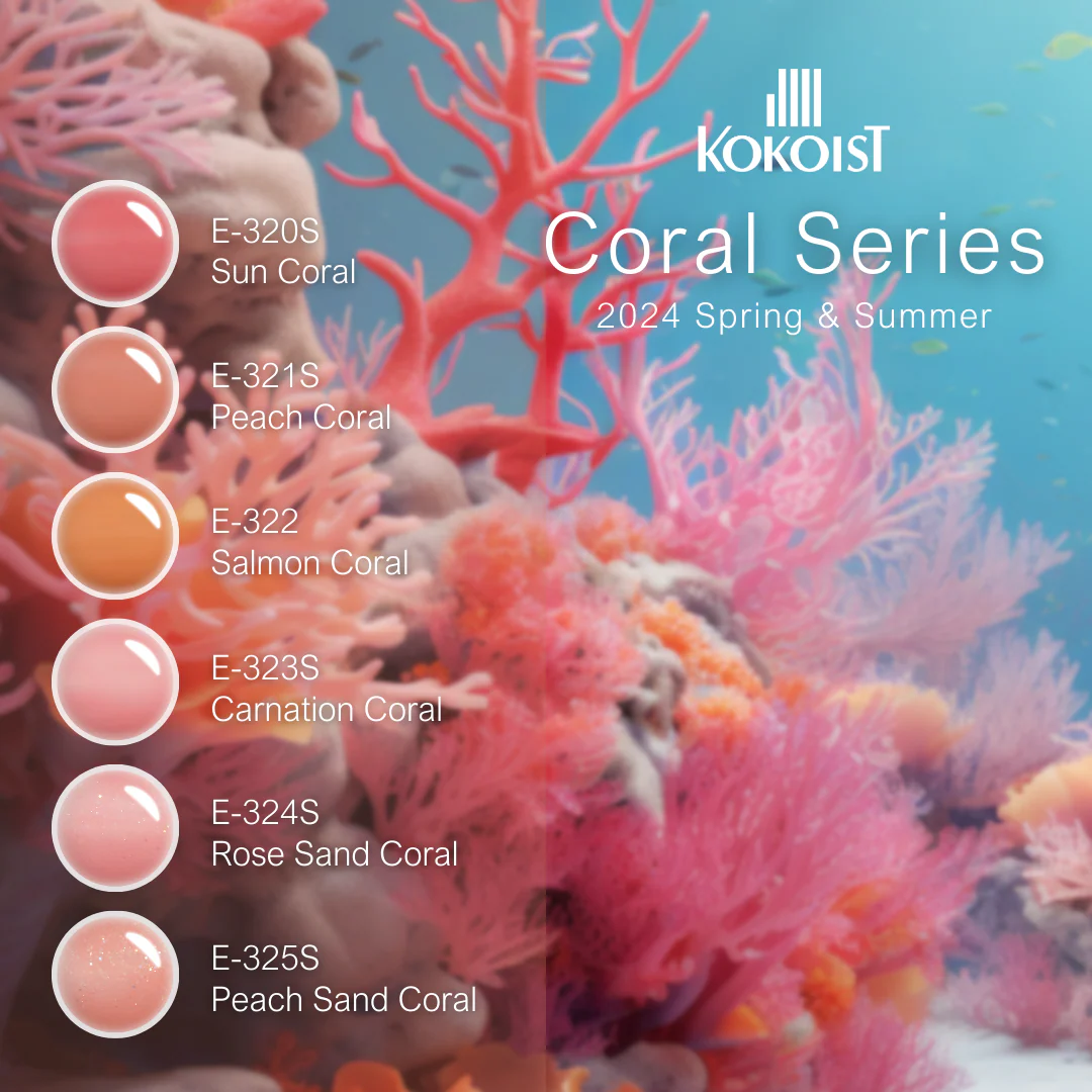 Kokoist Colour Gel - Salmon Coral E-322S - Image 3