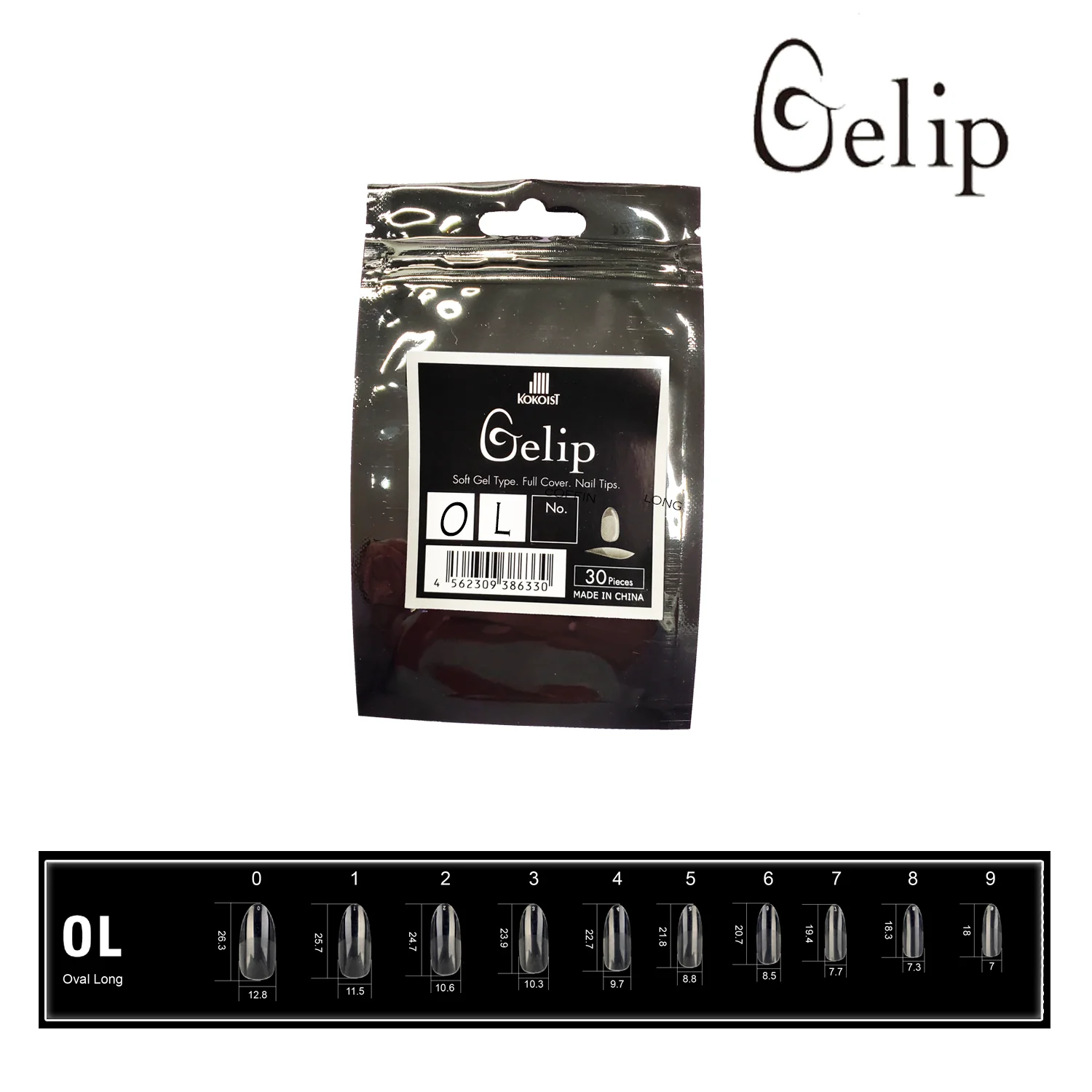 Kokoist Gelip Nail Tips - Oval Long - Image 3