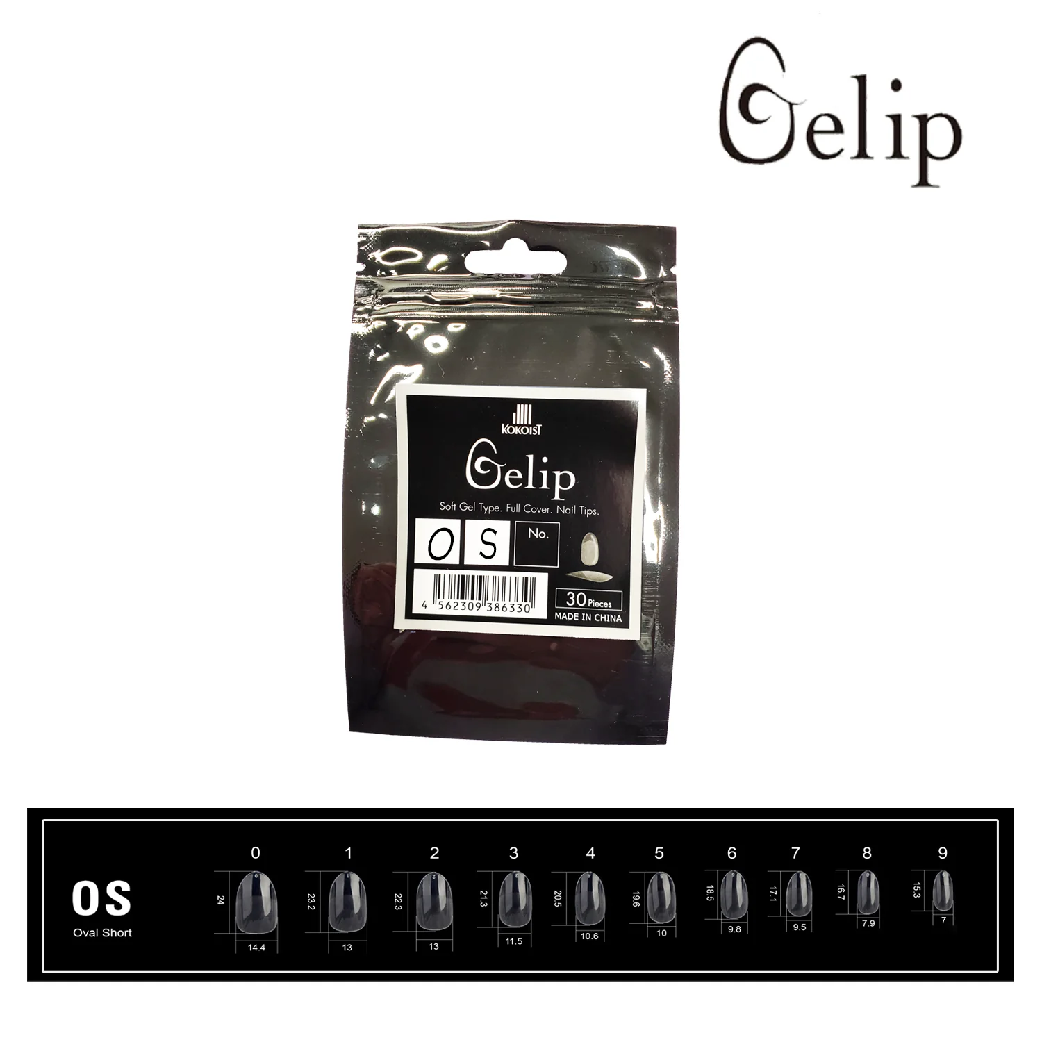 Kokoist Gelip Nail Tips - Oval Short - Image 3