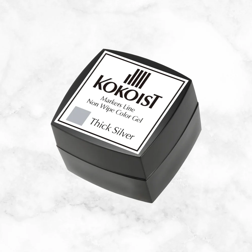 Kokoist ML-4 Markers Line Non-Wipe Color Gel Thick Silver