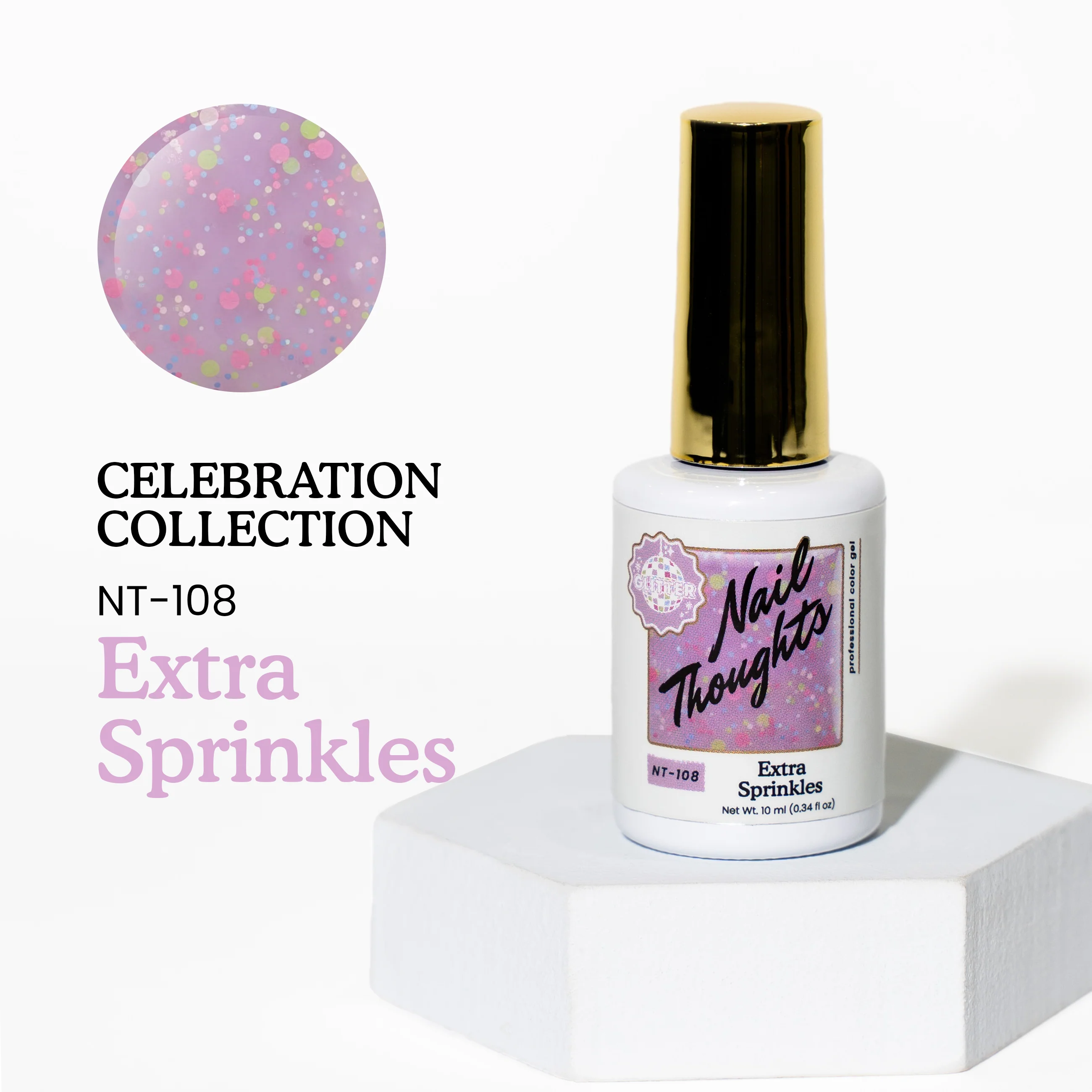 Nail Thoughts x Kokoist Colour Gel -  Extra sprinkles - NT108