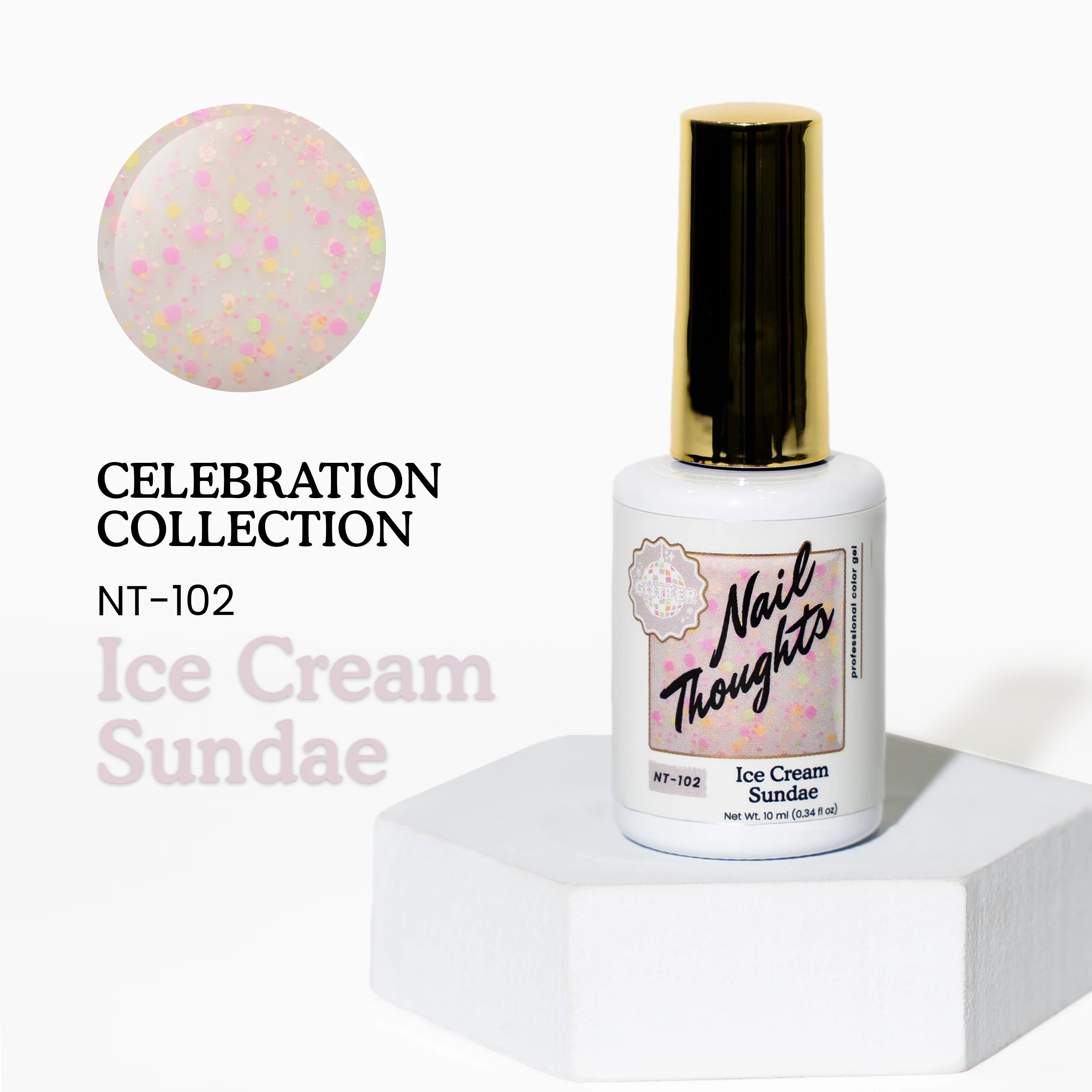 Nail Thoughts x Kokoist Colour Gel -  Ice Cream Sundae - NT102