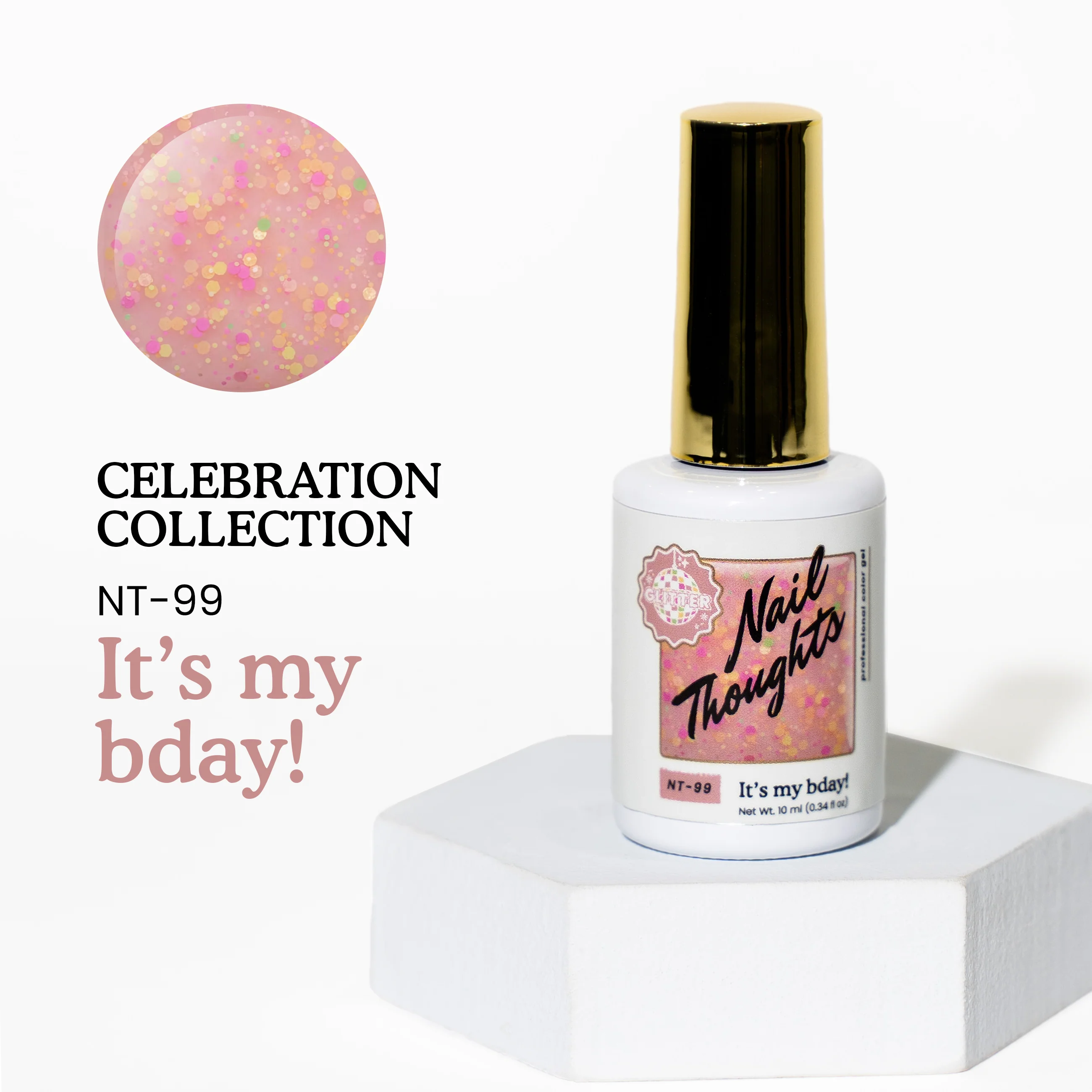 Nail Thoughts x Kokoist Colour Gel - It's My Bday - NT99