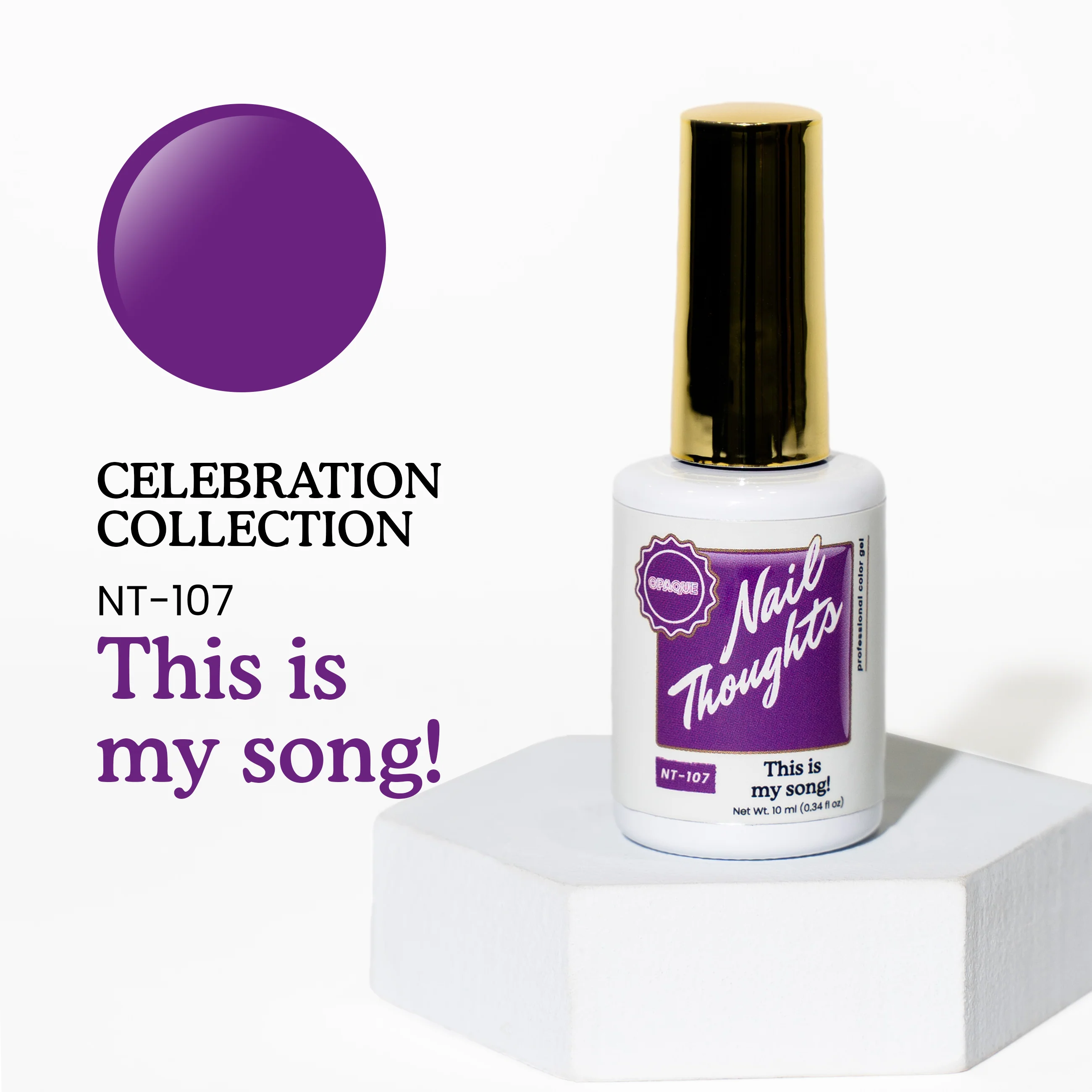 Nail Thoughts x Kokoist Colour Gel - This is my song! - NT107