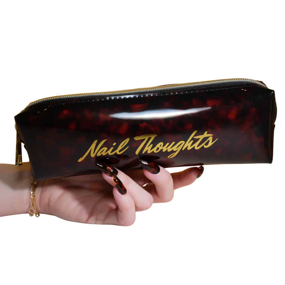 Nail Thoughts Tortoise Shell Brush Case