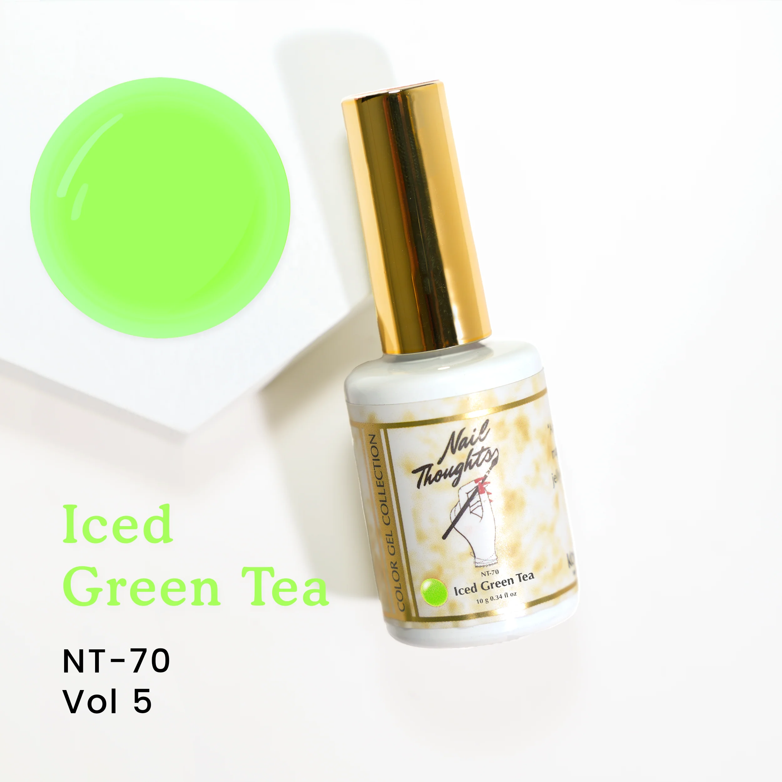 Nail Thoughts x Kokoist Colour Gel - Iced Green Tea NT70 - Image 2