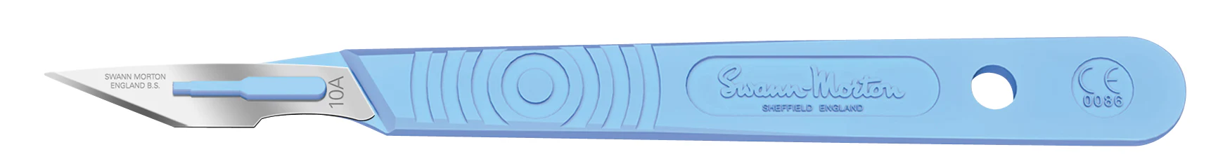Swann Morton Sterile Surgical Disposable Scalpel With Handle and Blade Guard - Image 3
