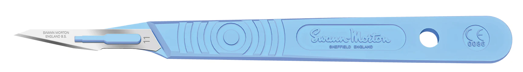 Swann Morton Sterile Surgical Disposable Scalpel With Handle and Blade Guard - Image 4